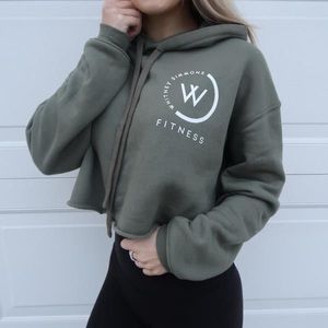 Whitney Simmons cropped hoodie in Small